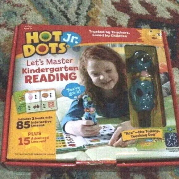 BOX SET Hot Dots Jr. Master Kindergarten READING 2 Books & Interactive Pen WORKS - Picture 1 of 3